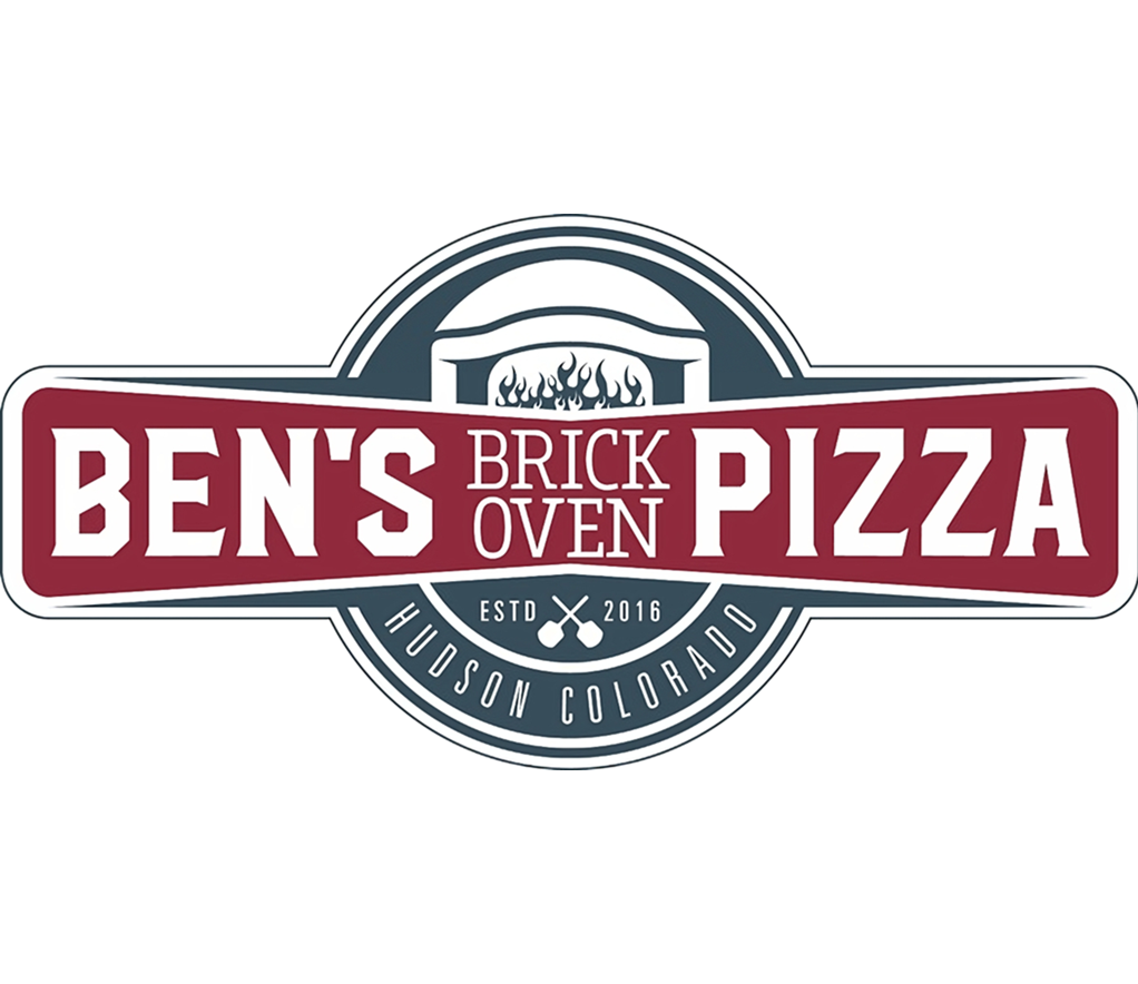 Ben's Brick Oven Pizza logo - Established 2016, Hudson Colorado
